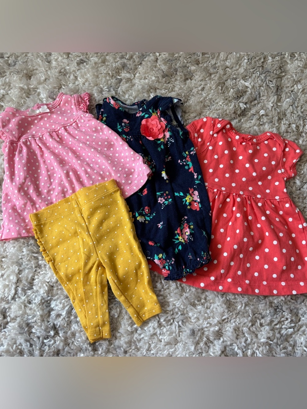 Newborn & 3m Polka Dot & Floral Set